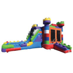 Fun Block Bounce House w/ Slide XL