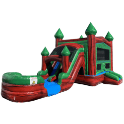 Ruby Castle Inflatable Wet/Dry Bounce House w/ Slide