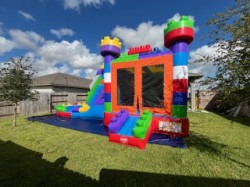 image6 1771176155 Fun Block Bounce House w/ Slide XL